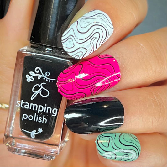 #1 More Like 1 AM Black - Nail Art Stamping Color (5 Free Formula).