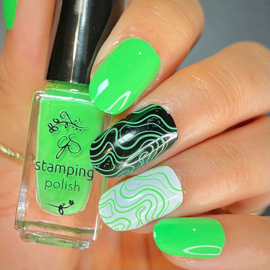 #12 Glee Tree Green - Nail Art Stamping Color (5 Free Formula)