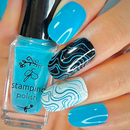 #134 - Teal-tally Crazy For You - Nail Art Stamping Color (5 Free Formula)