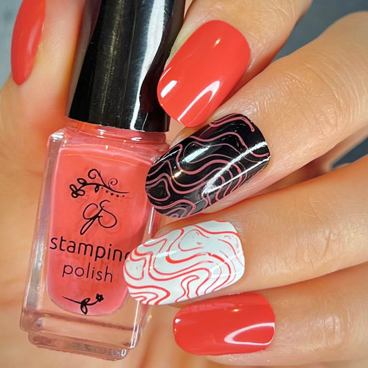 #136 - Retro Red - Nail Art Stamping Color (5 Free Formula)