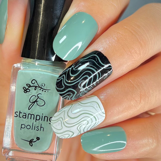 #137 - Winter Sage - Nail Art Stamping Color (5 Free Formula)