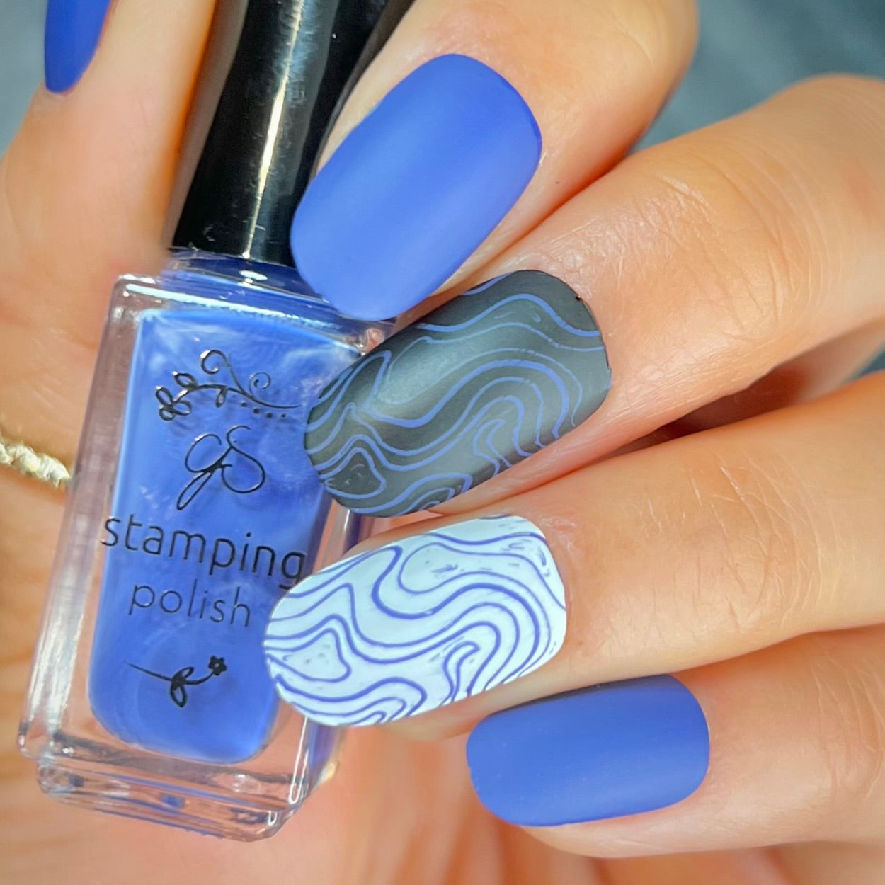 #152 Sea Holly - Nail Art Stamping Color (5 Free Formula)