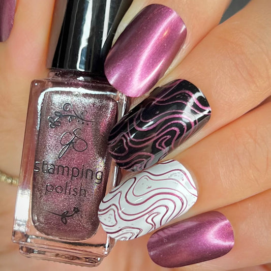 #159 Shimmering Grape - Nail Art Stamping Color (5 Free Formula)