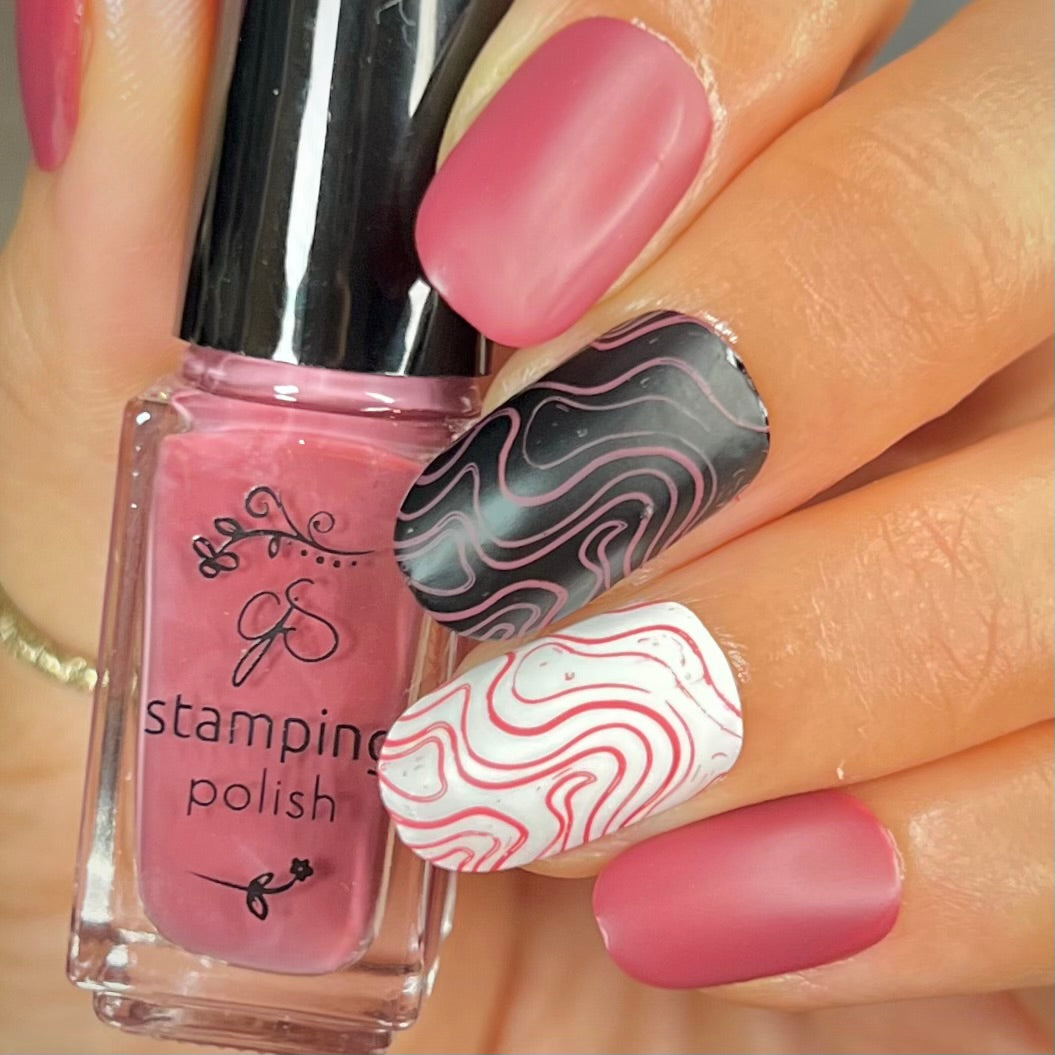 #160 Raspberry Ripple - Nail Art Stamping Color (5 Free Formula)