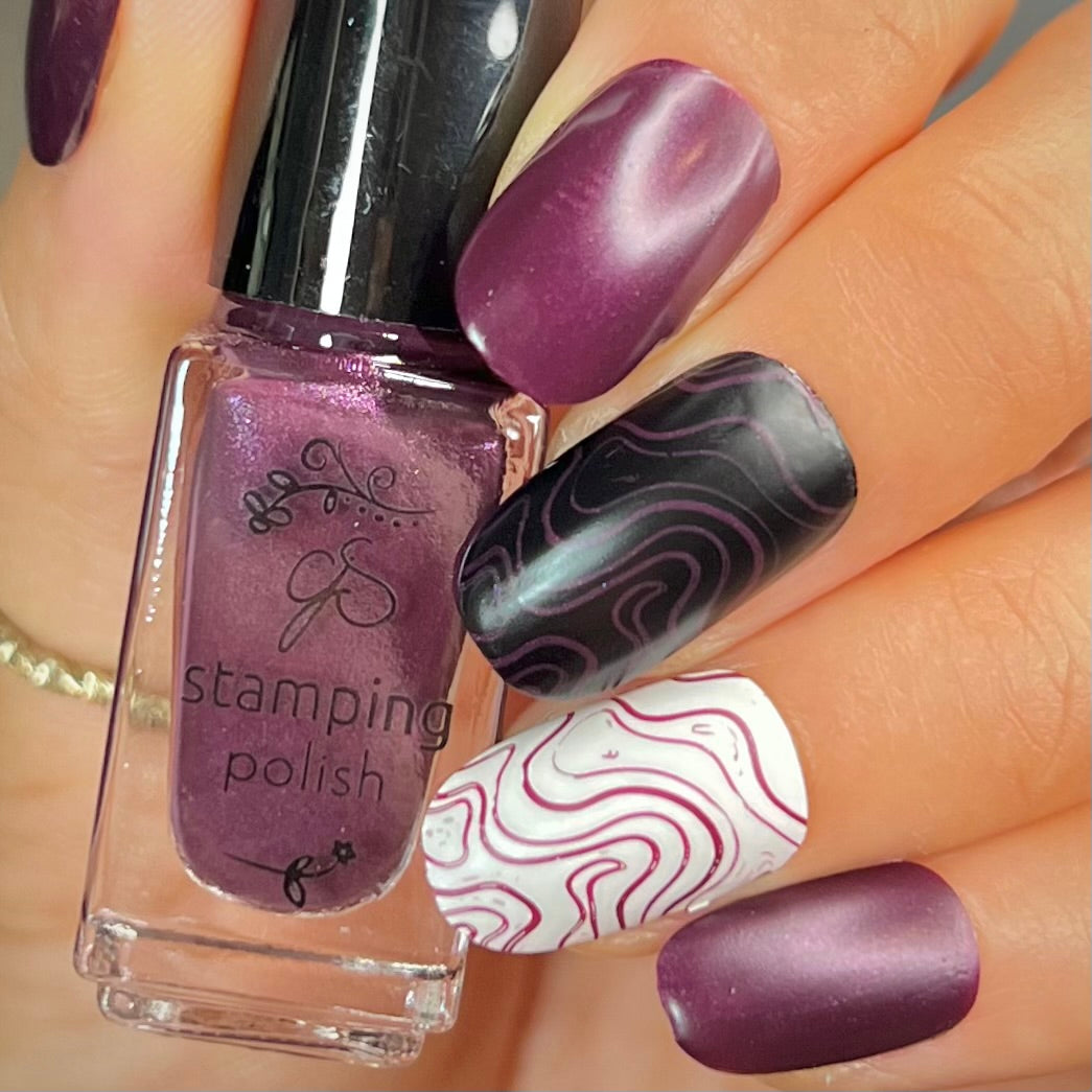 #168 Purple Passion - Nail Art Stamping Color (5 Free Formula)