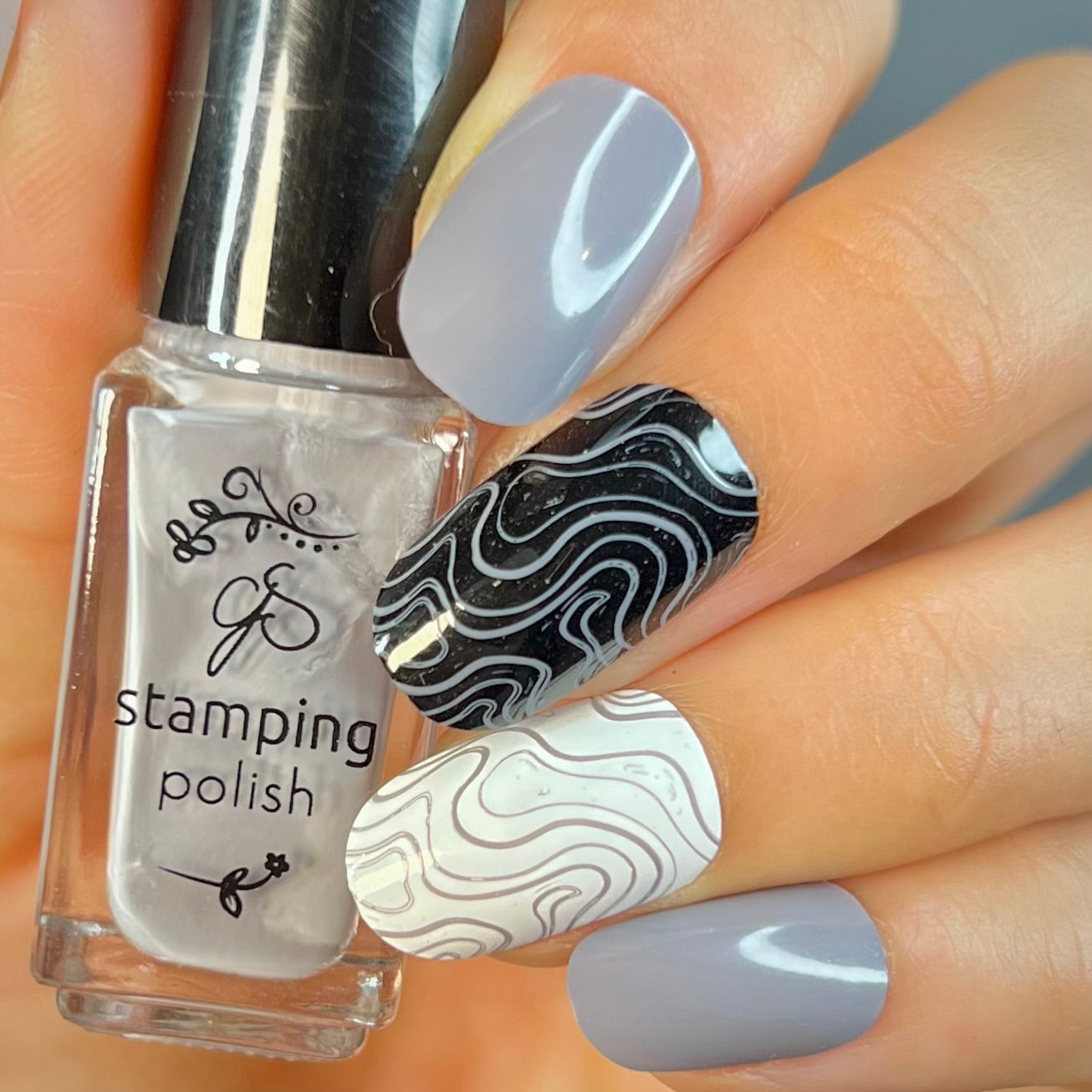 #176 Hippopotamus - Nail Art Stamping Color (5 Free Formula)