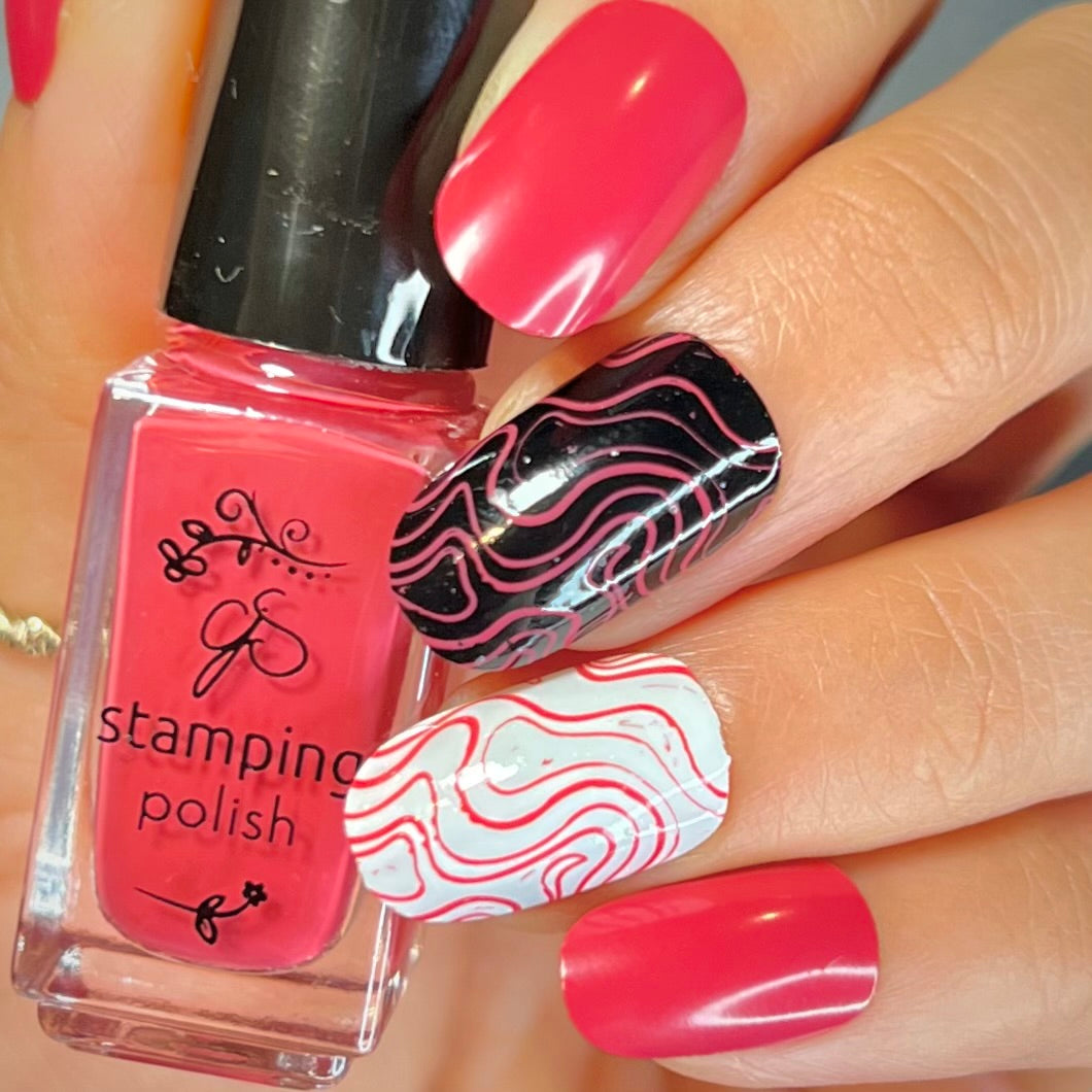 #212 Racey Rose- Nail Art Stamping Color (5 Free Formula)