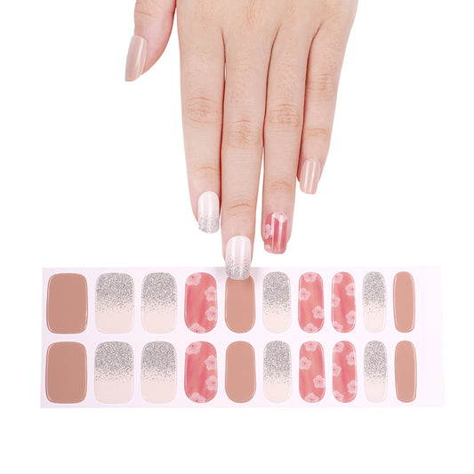 Clear Jelly Stamper Gel-ly Wraps - Florals & Shimmer Pattern (299)
