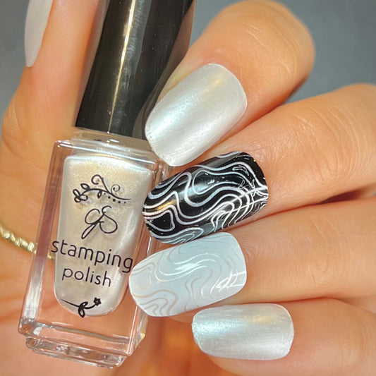 #34 Angelic White - Nail Art Stamping Color (5 Free Formula)