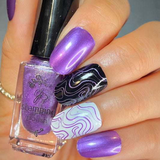 #48 Sparkling Grape - Nail Art Stamping Color (5 Free Formula)