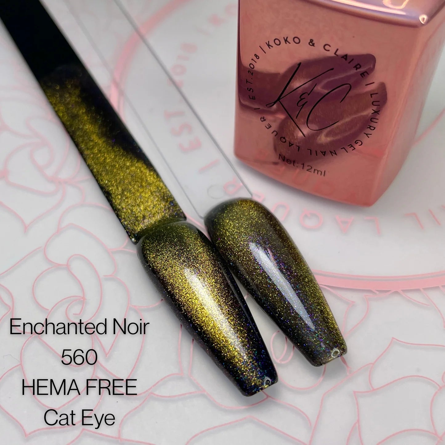 0560 Enchanted Noir (Cat-eye, Hema-free) - KoKo & Claire Gel Polish