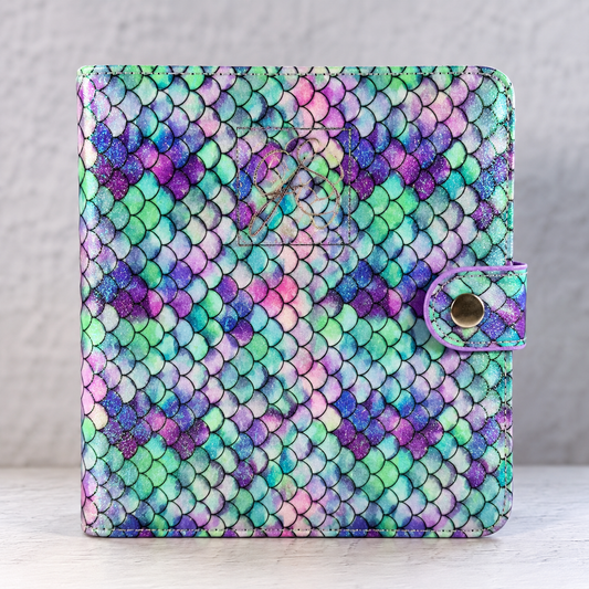 Large (14x9) - Stamping Plate Storage Binder - Rainbow Mermaid