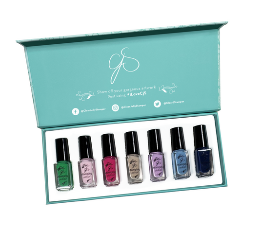 Nail Art Stamping Color Kit - Enchanted (7 Colors)