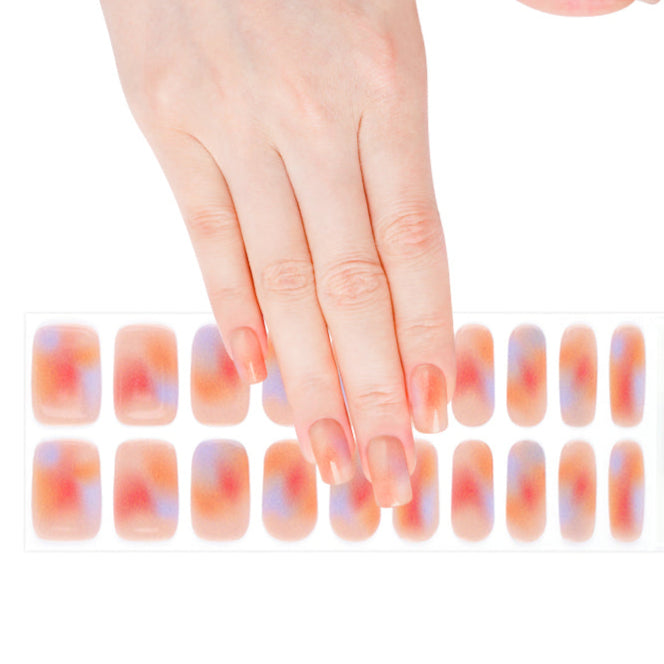 Clear Jelly Stamper Gel-ly Wraps - Pale Orange Marble (082)