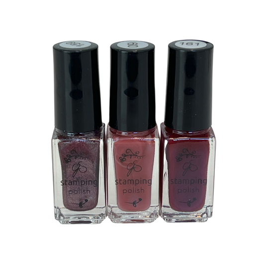 Nail Art Stamping Color Kit - Berry Blend Trio (3 colors)