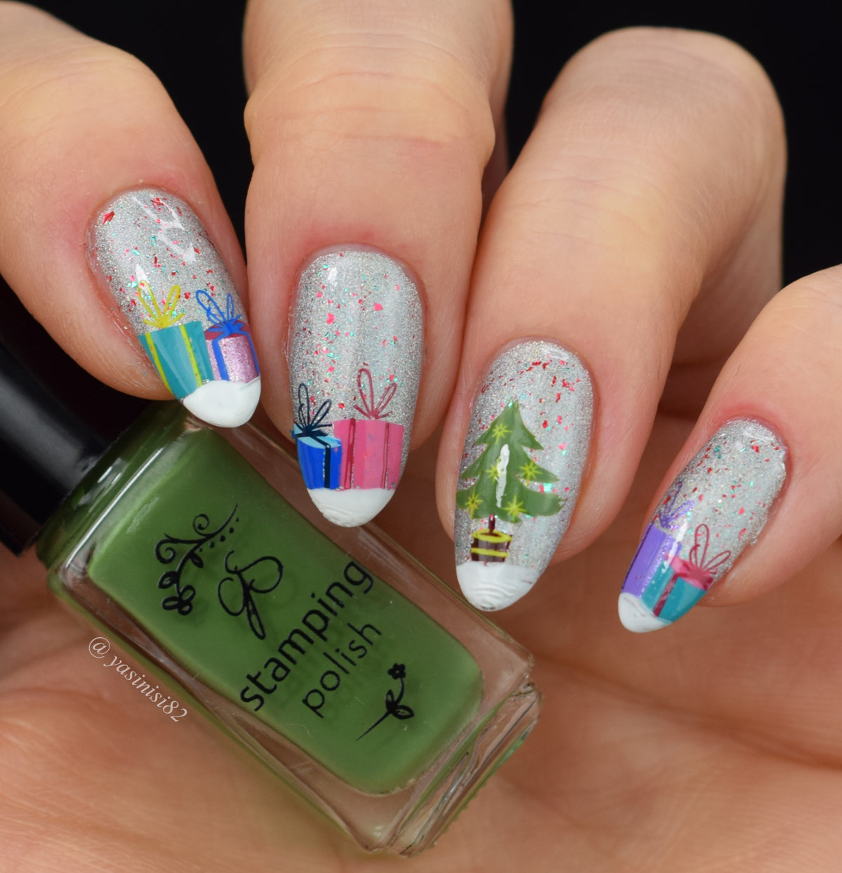 Christmas "Future" (CjSC-77) Steel Nail Art Layered Stamping Plate