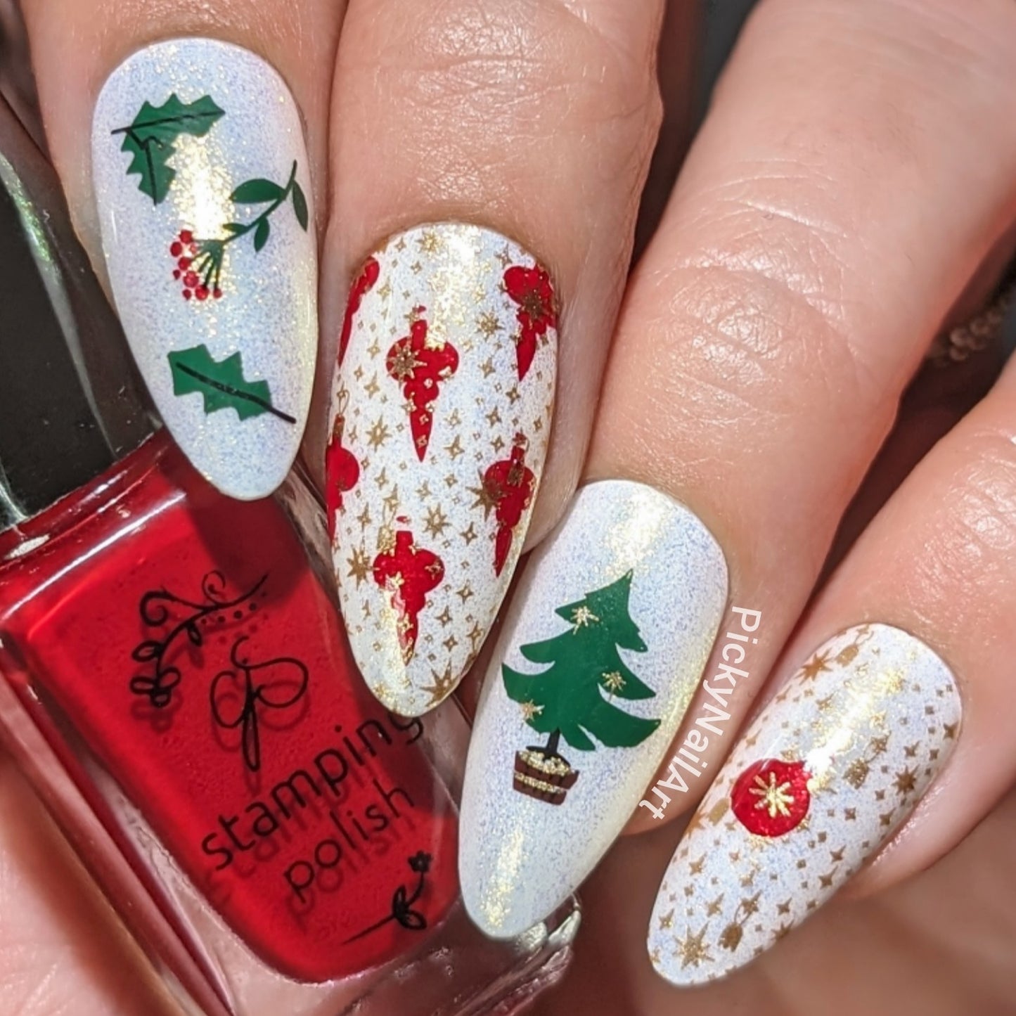 Christmas "Future" (CjSC-77) Steel Nail Art Layered Stamping Plate