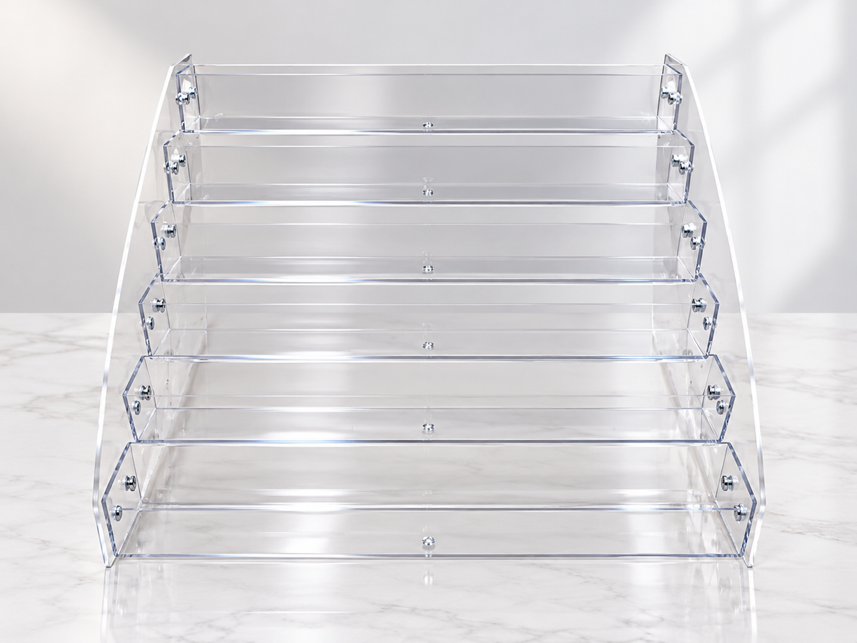 CjS Polish Rack - Table Top, Clear Acrylic (Polish not included)
