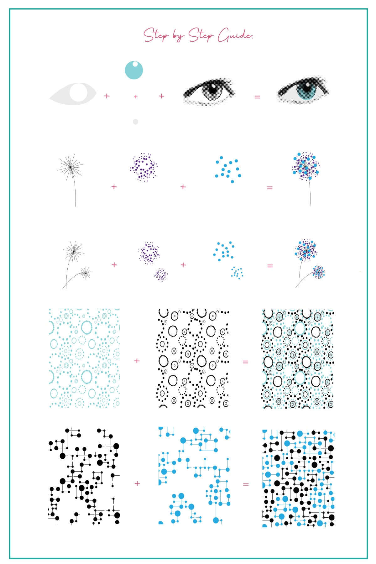 layered-nail-art-stamping-plate-how-to-card-with-colorful-abstract-designs-of-full-coverage-dots-swirls-and-faces