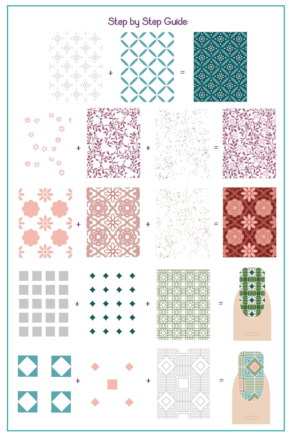 layered-nail-art-stamping-plate-how-to-card-with-floral-swirls-vines-and-delicate-details-inspired-by-baroque-art