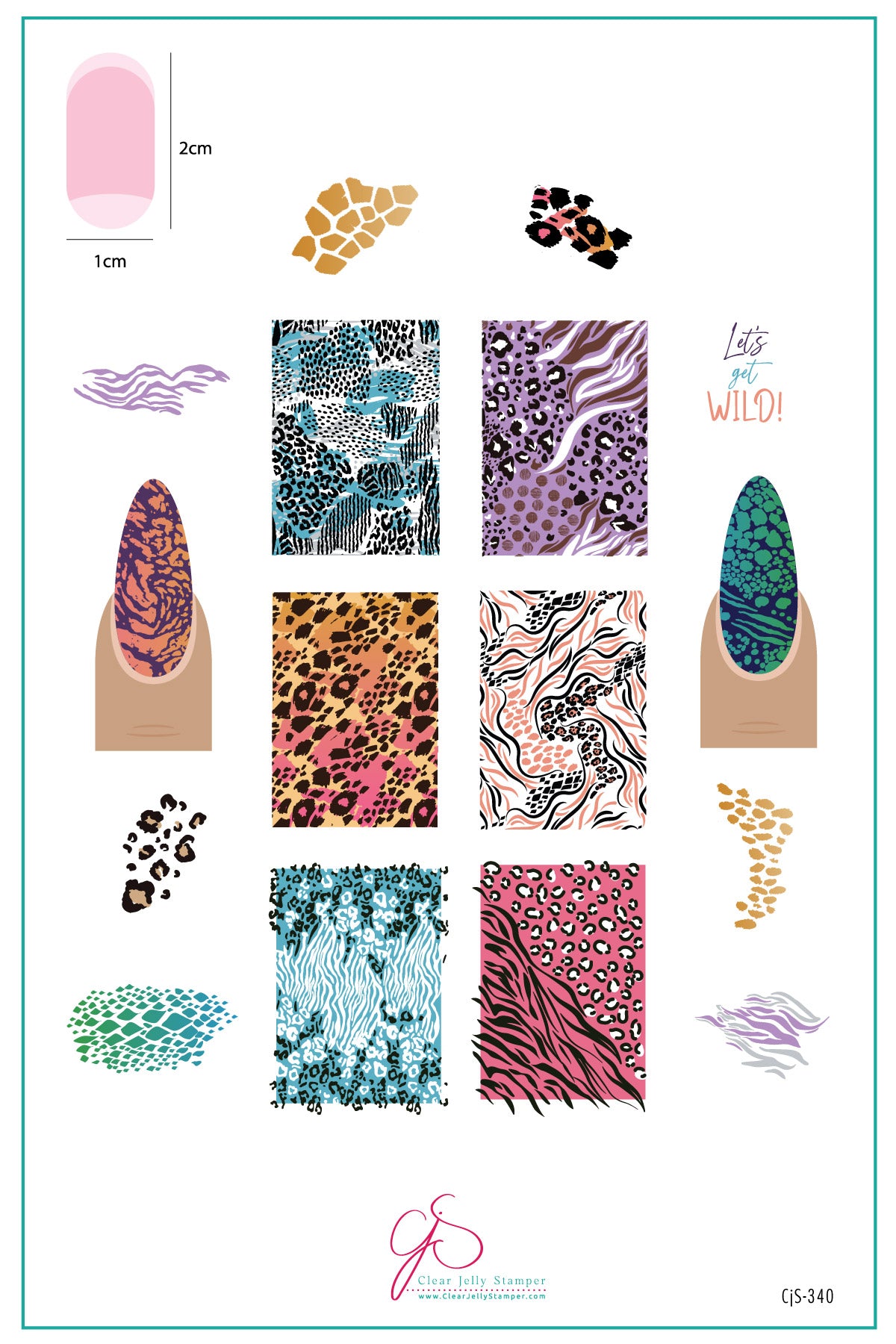 layered-nail-art-stamping-plate-inspo-card-with-animal-print-designs-of-cheetah-zebra-giraffe-and-words-for-nail-art