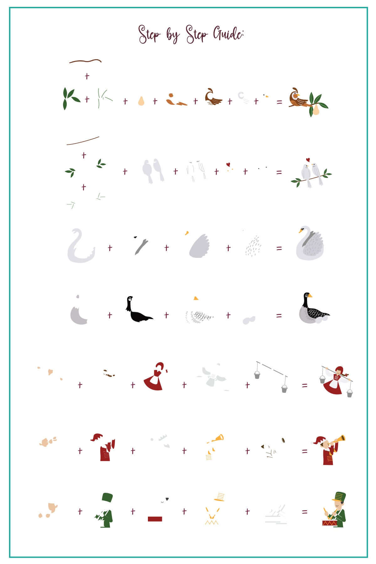 clear-jelly-stamper-layered-nail-art-stamping-plate-how-to-card-with-colorful-designs-of-the-twelve-days-of-christmas