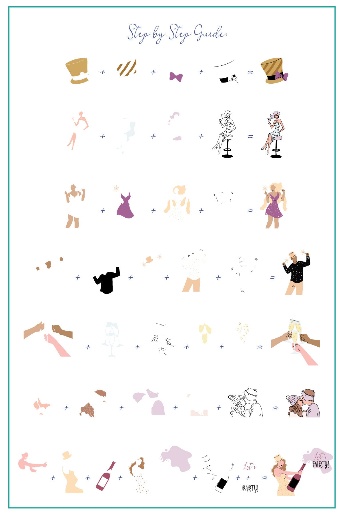 Best Year Yet (CjSH-102) Etched Nail Art Stamping Plate