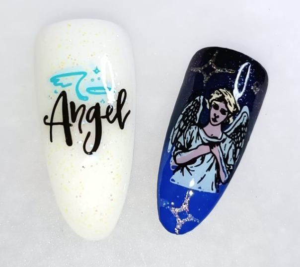 Heavenly Frost (CjSLE-08) Etched Nail Art Stamping Plate