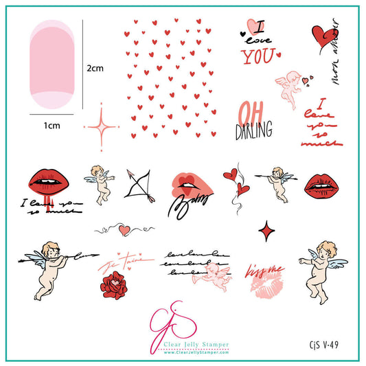 layered-nail-art-stamping-plate-inspo-card-with-colorful-nail-art-designs-of-hearts-lips-cherubs-and-words-for-nail-art