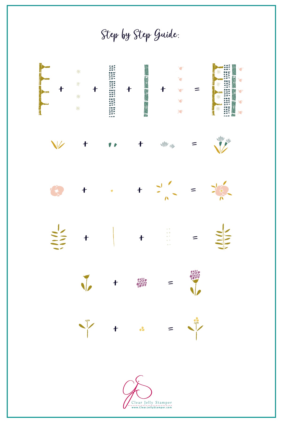 Beginner Edition (CjS-B-SIX) Steel Nail Art Stamping Plate