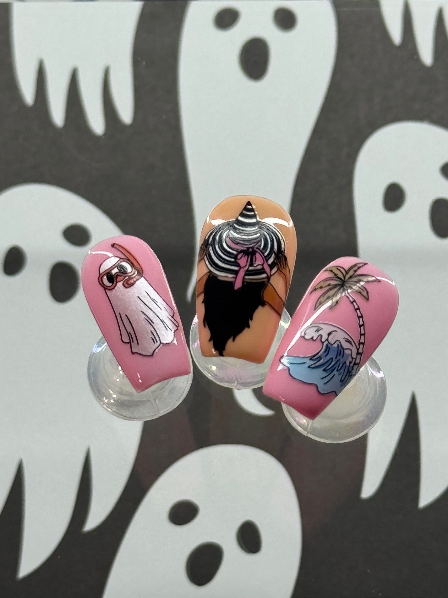 Creepy Beach (CjSH-127) Etched Nail Art Stamping Plate