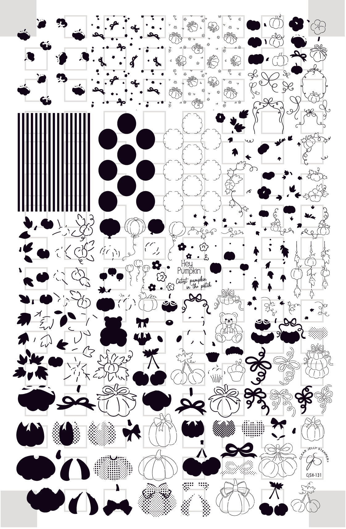 Enchanted Harvest (CjSH-131) Etched Nail Art Stamping Plate