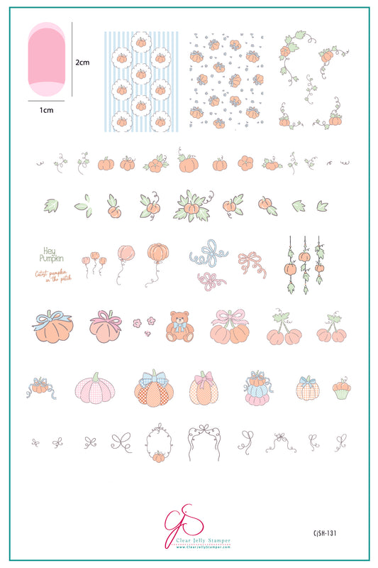 Enchanted Harvest (CjSH-131) Etched Nail Art Stamping Plate