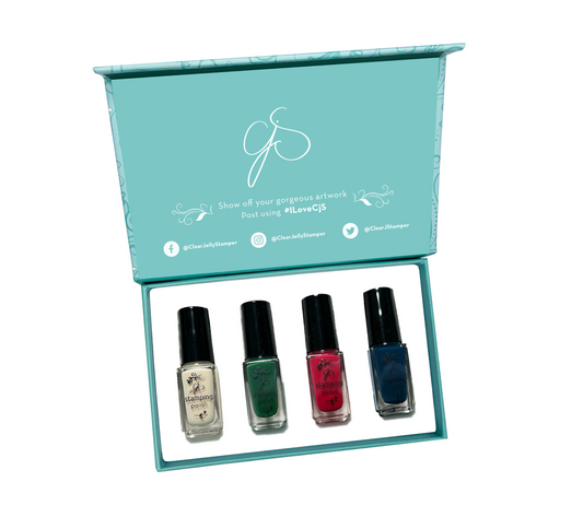 Nail Art Stamping Color Kit - Classic (4 colors)