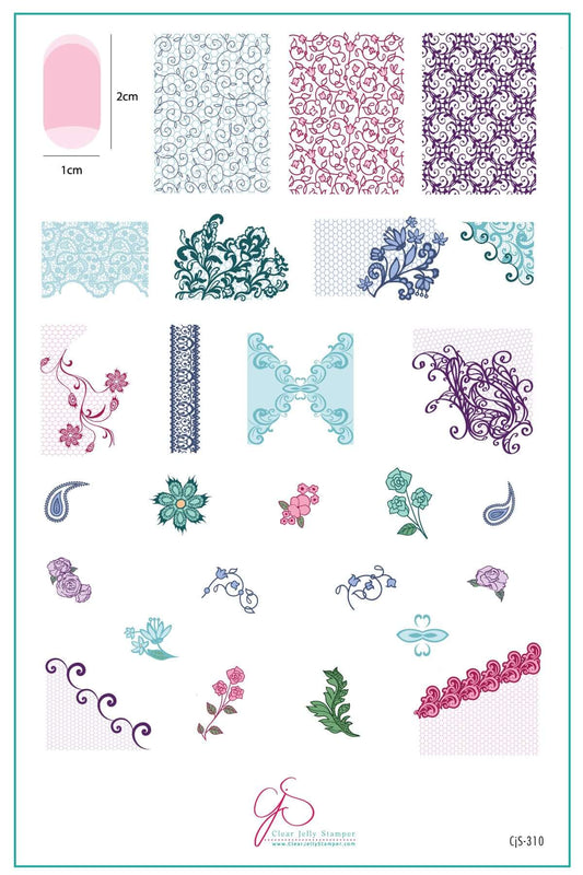 layered-nail-art-stamping-plate-inspo-card-showing-colorful-designs-of-flowers-delicate-lace-and-swirls