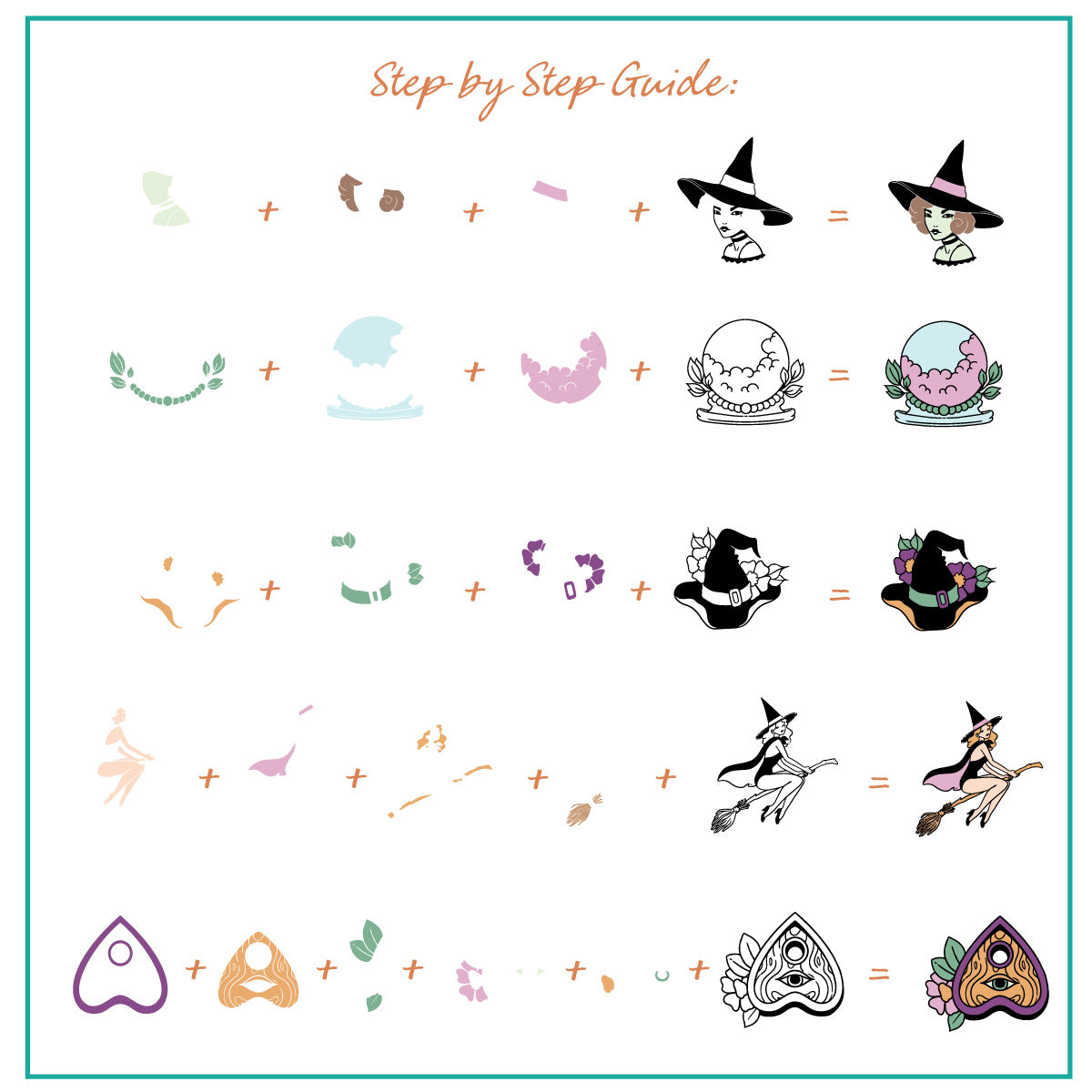 Hallo-Witch (CjSH-92) Etched Nail Art Stamping Plate