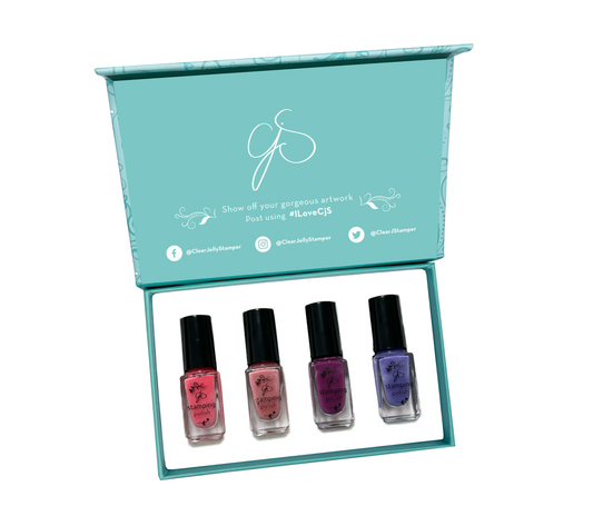 Nail Art Stamping Color Kit - Simply Sheer (4 colors)