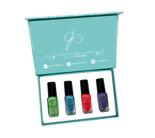 Nail Art Stamping Color Kit - Hop into Spring (4 colors)