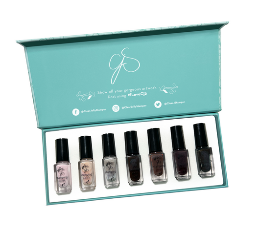 Nail Art Stamping Color Kit - Java (7 Colors)