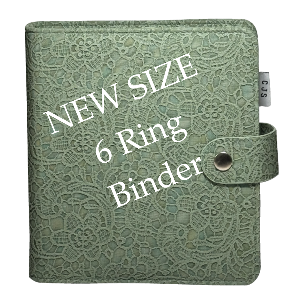 NEW Large (6 Ring) - Stamping Plate Storage Binders - Lace (3 colors)