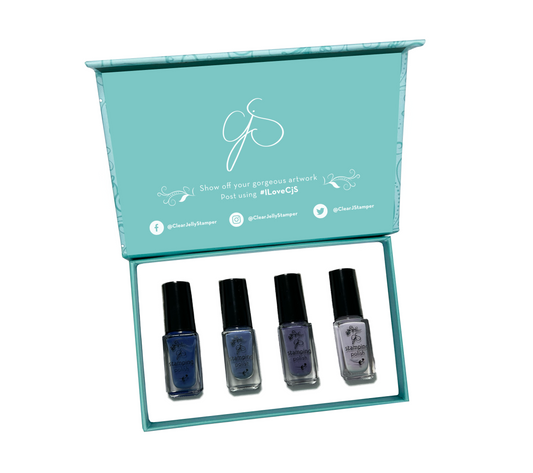 Nail Art Stamping Color Kit - Purplicious (4 colors)