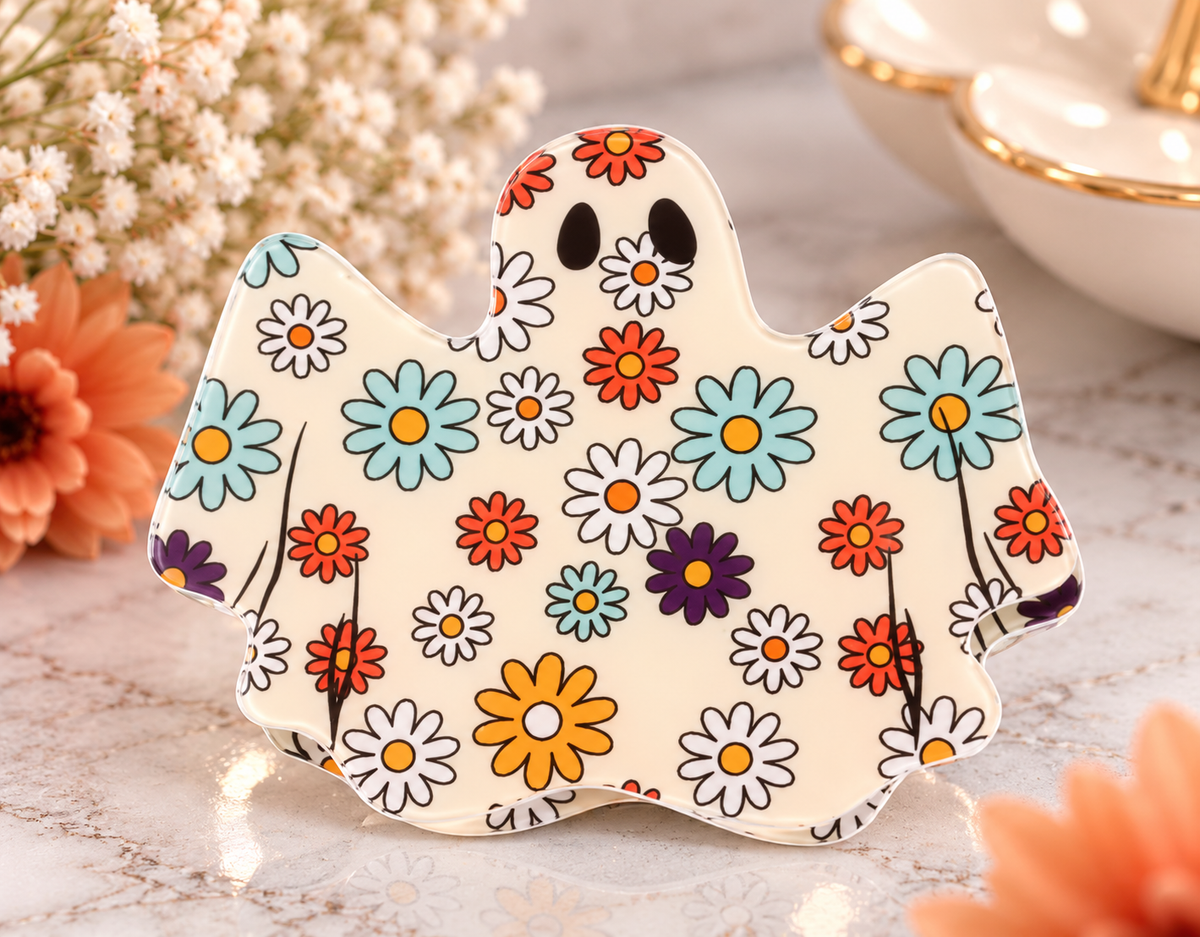 Hair Clip - Halloween Ghost