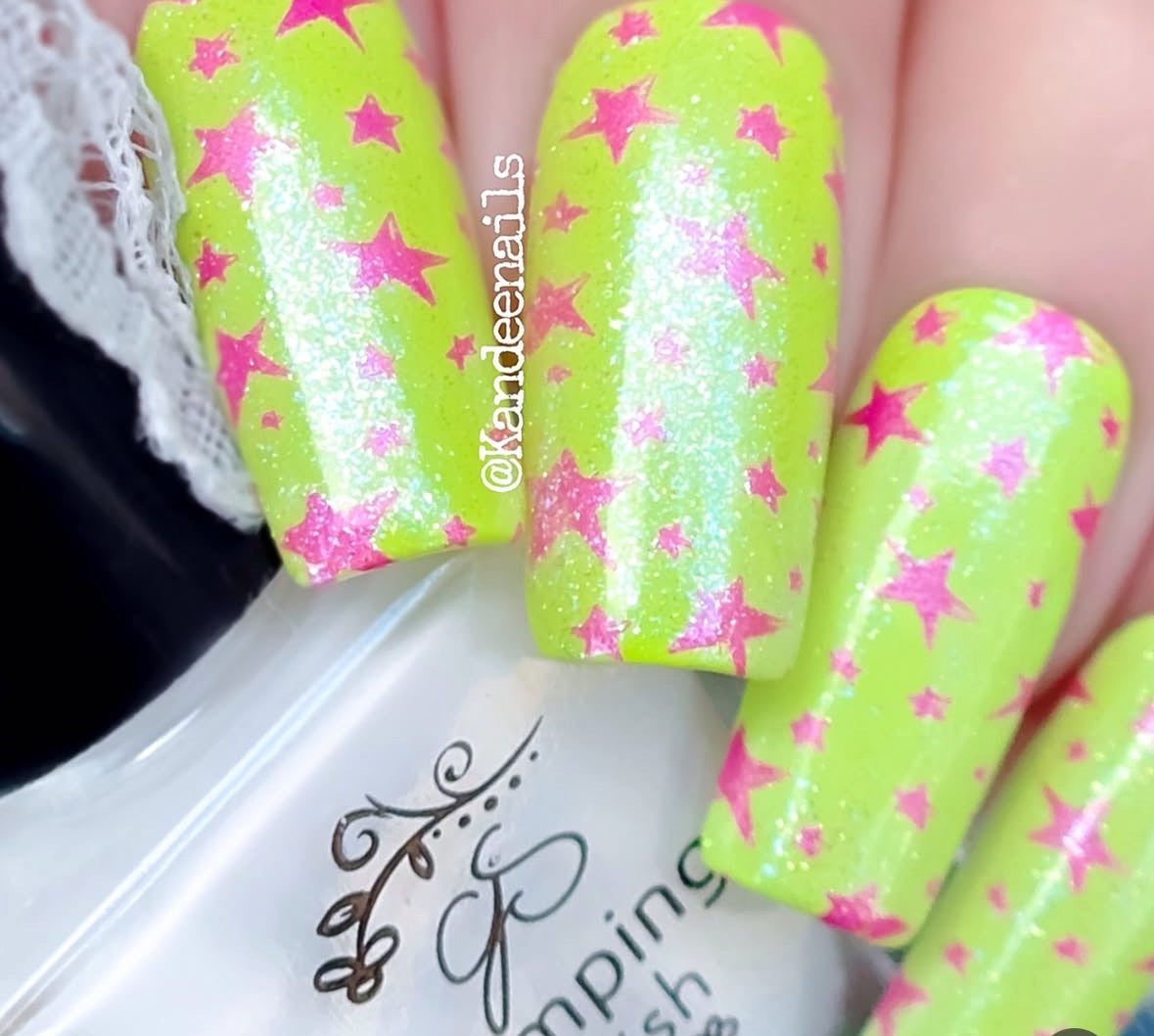Twinkle Twinkle (CjS-384) Steel Nail Art Layered Stamping Plate