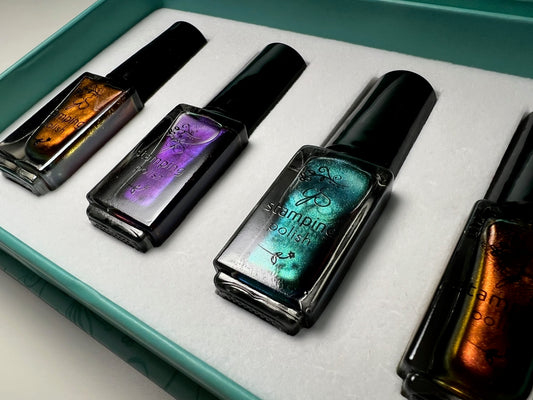 Nail Art Stamping Color Kit - Shifting Color (Semi-Sheer 4pk) 5 Free Formula