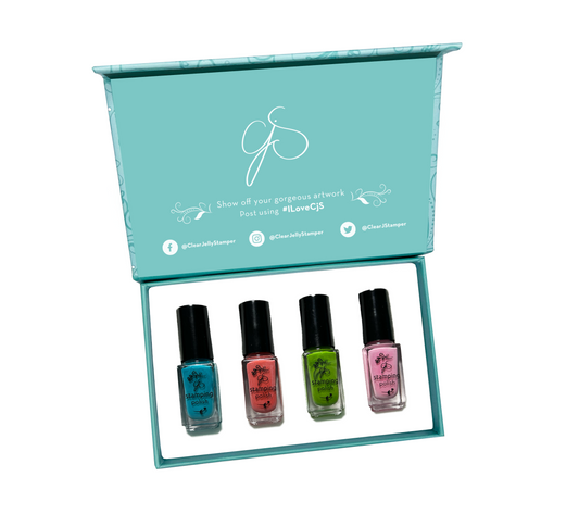 Nail Art Stamping Color Kit - Summer (4 Colors)