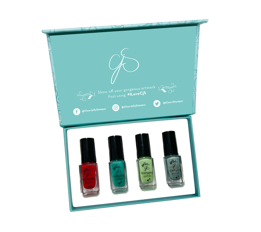 Nail Art Stamping Color Kit - Tropical Getaway (4 colors)