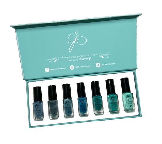 Nail Art Stamping Color Kit -Under the Sea (7 Colors)