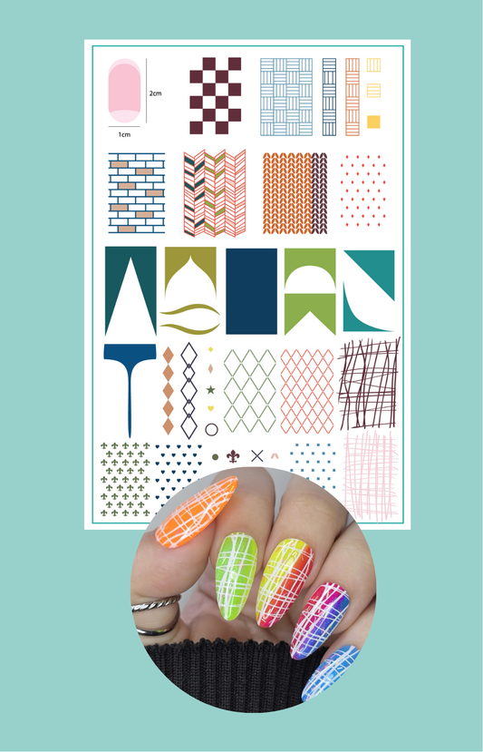 The Essentials - One (CjS-22) Etched Nail Art Stamping Plate