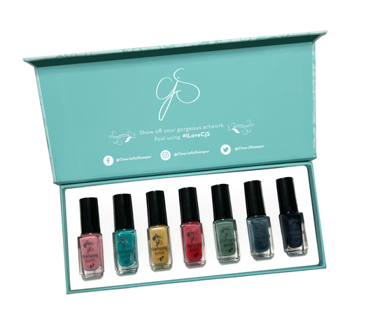 Nail Art Stamping Color Kit -Vintage Holiday (7 Colors)