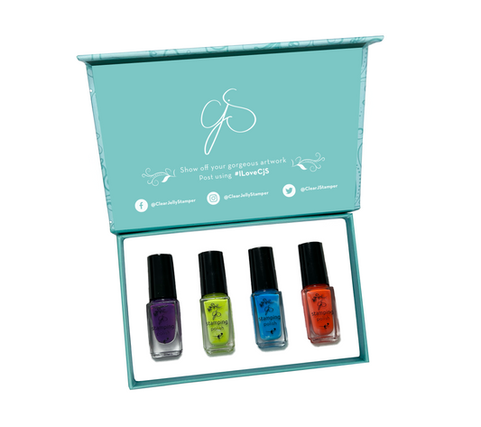 Nail Art Stamping Color Kit - Wild & Free (4 colors)
